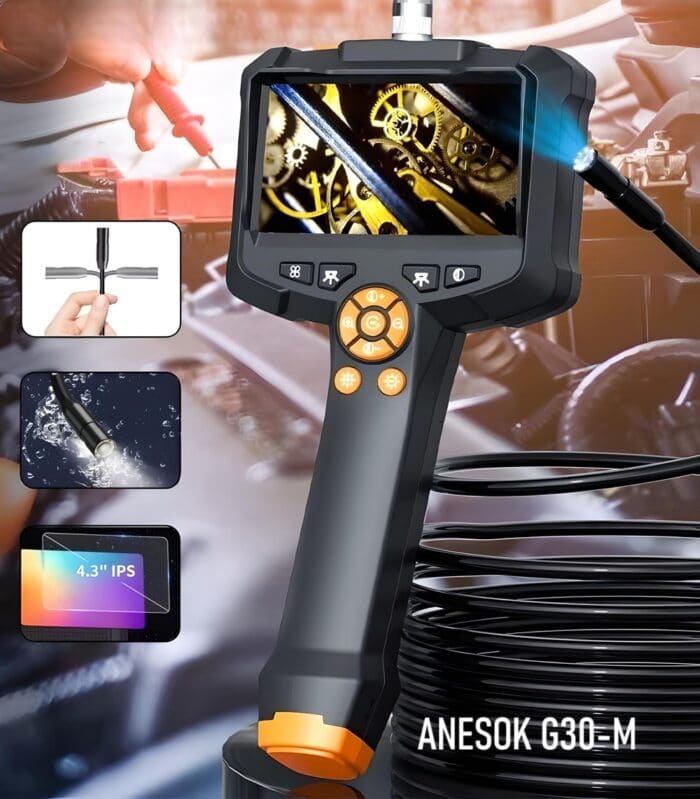 ANESOK G30 M 4.3inches IPS 1080P endoscope Borescope 8.5mm ip67 waterproof industrial 2MP HARD endoscope.bg 4 - endoscope.bg