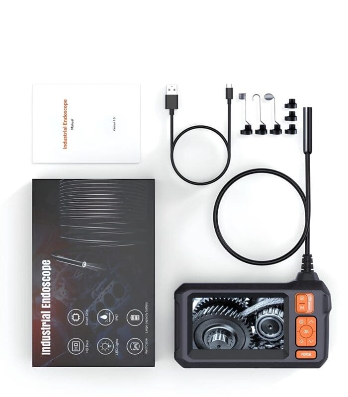 anesok c30 a endoscope camera 4 3 inch display autofocus 2mp 8 5mm hard 1080p endoscope.bg 1 - endoscope.bg