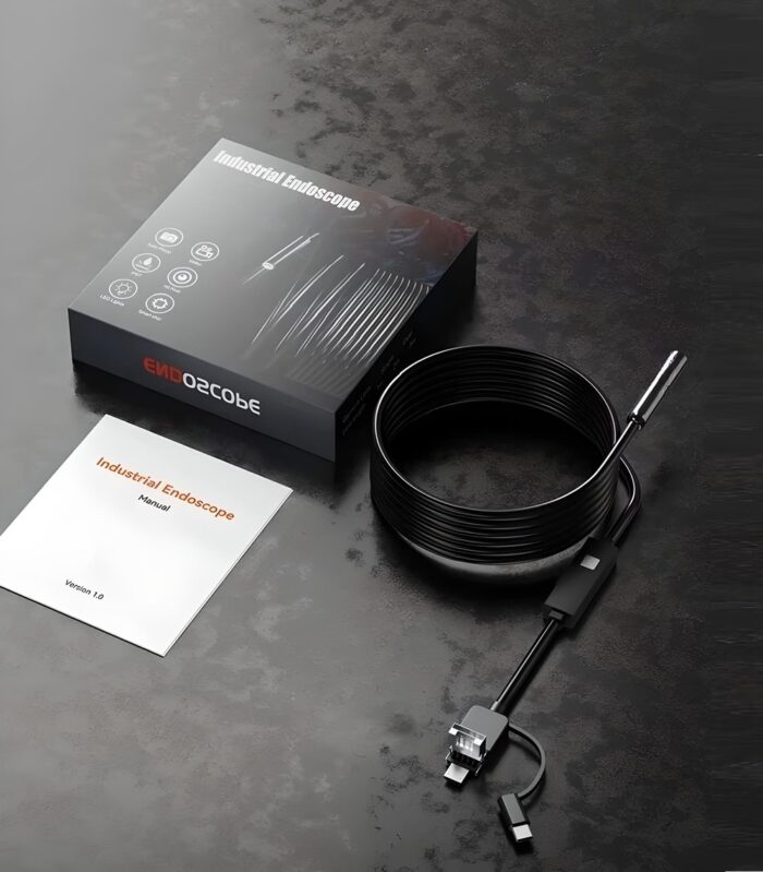 Inskam 103A Endoscope Camera with Auto Focus 2MP 8mm Lens Hard Cable 11 - endoscope.bg