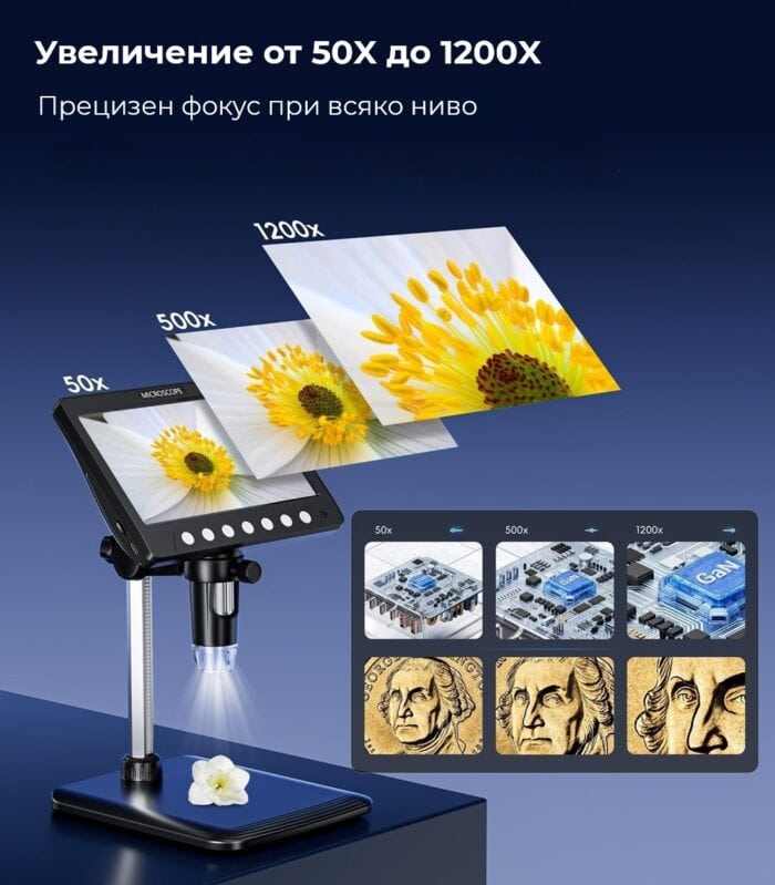 insk330 digital microscope 7inch ips 5mp - endoscope.bg