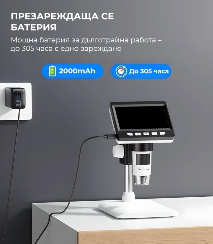 inskam 307 c digital microscope 4 3 inch ips screen 2mp - endoscope.bg